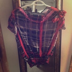 Sheer Charlotte Ruse Crop Top.